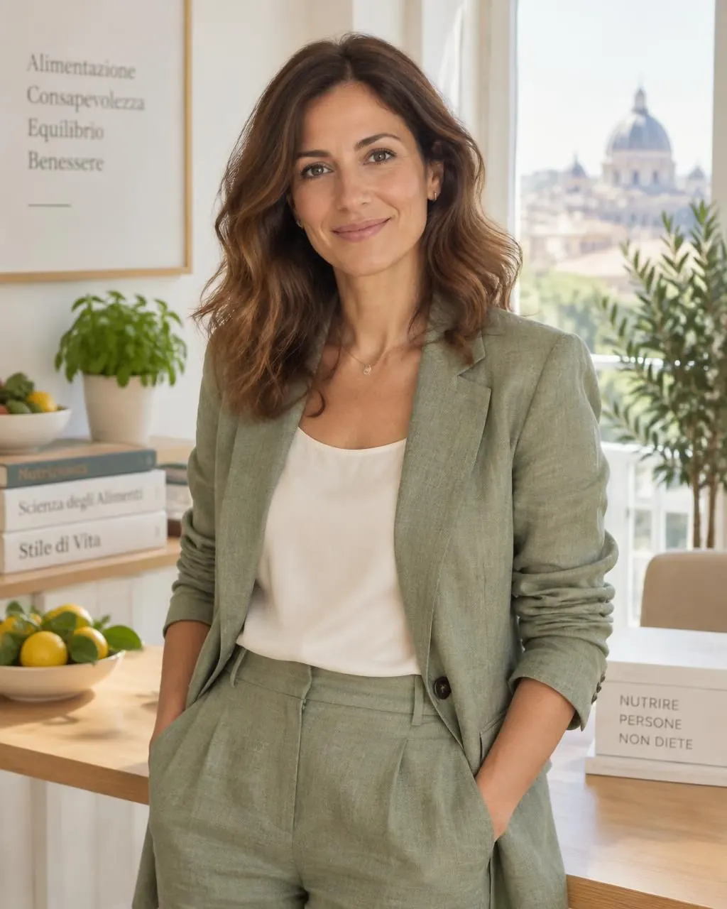 Ritratto della Dott.ssa Mira Rossi, nutrizionista