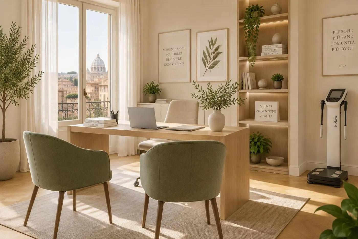 Lo studio di nutrizione della Dott.ssa Mira Rossi a Roma